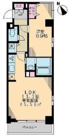 リヴェール三軒茶屋 201 間取り図
