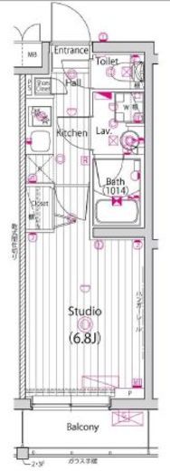 ガーラ・パークヒルズ武蔵小山 3階 間取り図