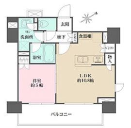 パークハウス市谷田町 8階 間取り図