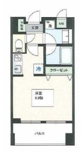 デュオ・スカーラ蒲田2 9階 間取り図
