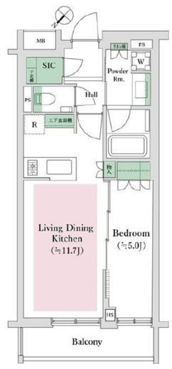 オープンレジデンシア文京六義園 2階 間取り図
