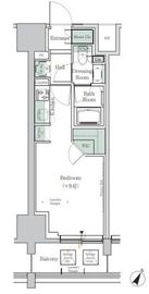 ONE ROOF RESIDENCE TAMACHI (ワンルーフレジデンス田町) 1108 間取り図