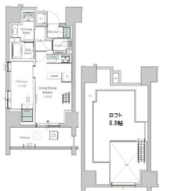 ONE ROOF RESIDENCE TAMACHI (ワンルーフレジデンス田町) 201 間取り図