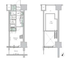 ONE ROOF RESIDENCE TAMACHI (ワンルーフレジデンス田町) 207 間取り図