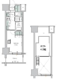 ONE ROOF RESIDENCE TAMACHI (ワンルーフレジデンス田町) 208 間取り図