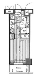 グランド・ガーラ南麻布 10階 間取り図