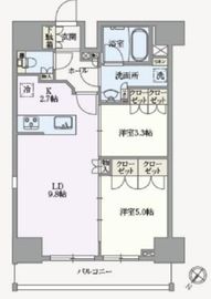 アジールコート汐浜キャナル 1401 間取り図