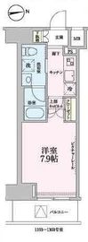 ステージグランデ芝大門 11階 間取り図