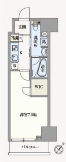 アジールコート汐浜キャナル 909 間取り図