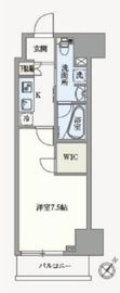 アジールコート汐浜キャナル 609 間取り図