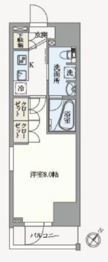 アジールコート汐浜キャナル 906 間取り図