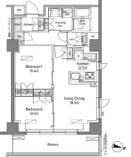 ソライエアイル練馬北町 206 間取り図