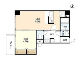 ボヌール都立大学弐番館 302 間取り図