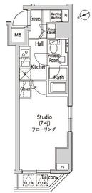 カーサスプレンディッド虎ノ門エスト 301 間取り図