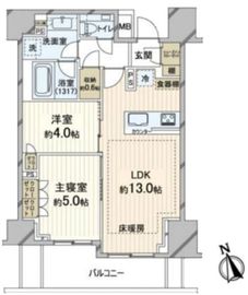 パークナード代官山 4階 間取り図