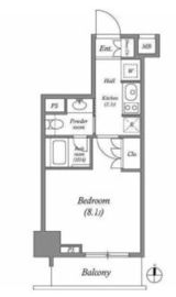 アビタシオン神楽坂 703 間取り図