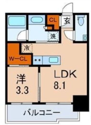 リビオレゾン三田 2階 間取り図