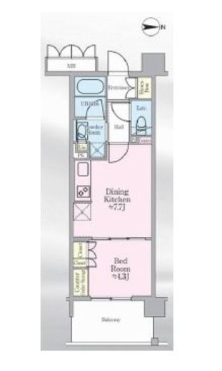 フルーヴ押上 607 間取り図
