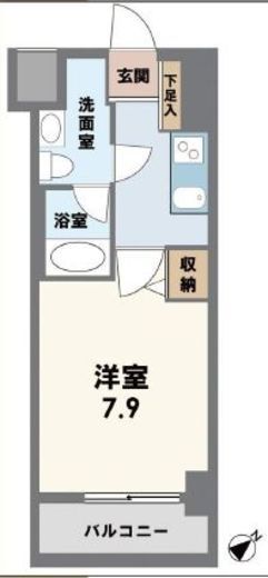 デュアレス愛宕虎ノ門 5階 間取り図
