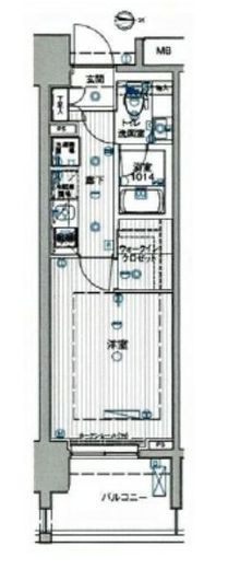 ル・リオン豊洲ウォーターフロント 3階 間取り図