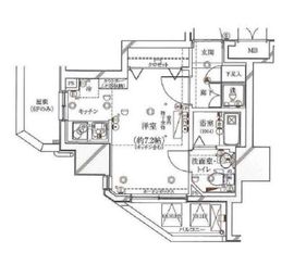 ガリシアレジデンス広尾 10階 間取り図