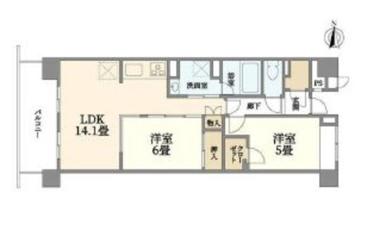 リビオ新蒲田 2階 間取り図