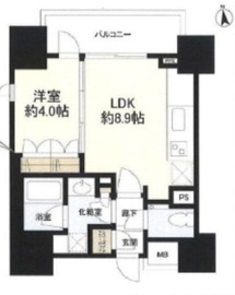 ピアース渋谷 1205 間取り図