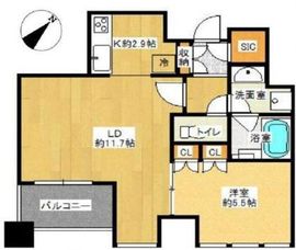 プレミストタワー白金高輪 19階 間取り図