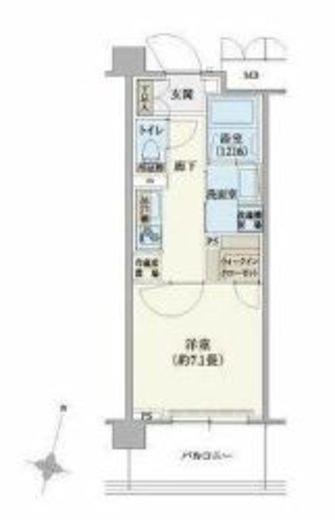 リージア経堂テラスガーデン 121 間取り図