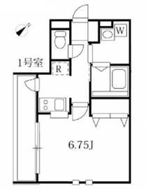 モダンアパートメント武蔵小山 101 間取り図