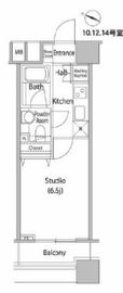 ファーストリアルタワー新宿 1410 間取り図