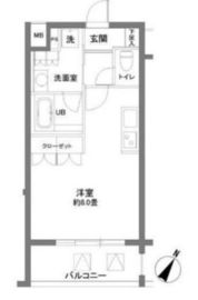 カスタリア大塚2 404 間取り図