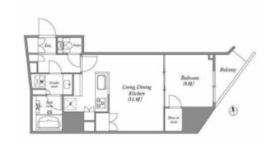 nido蔵前Residence 701 間取り図