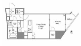 nido蔵前Residence 801 間取り図