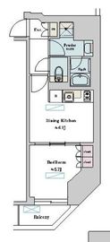 nido蔵前Residence 806 間取り図