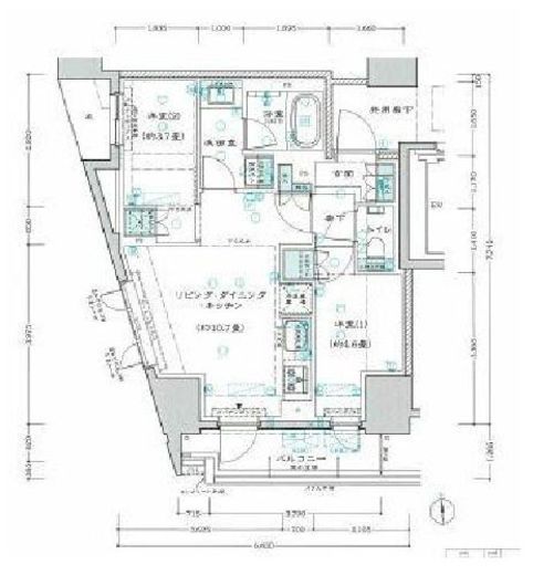 リビオレゾン三田 5階 間取り図