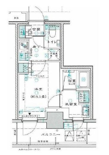 リビオレゾン三田 5階 間取り図