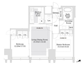 ラ・トゥール新宿グランド 2903 間取り図