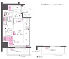 ZOOM秋葉原NORTH 8階 間取り図