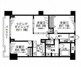 レジディア目白 410 間取り図