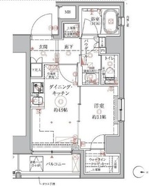 クレイシアIDZ本所吾妻橋 3階 間取り図