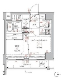 クレイシアIDZ本所吾妻橋 2階 間取り図
