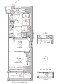 クレイシアIDZ本所吾妻橋 2階 間取り図
