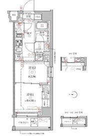 クレイシアIDZ本所吾妻橋 3階 間取り図