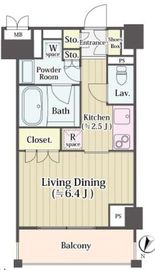コートリヴィエール東六郷 4階 間取り図