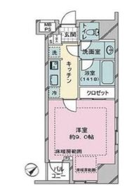 ラ ステュディオ新橋 9階 間取り図