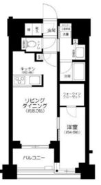 クレヴィア東京八丁堀Chuo Minato 2階 間取り図