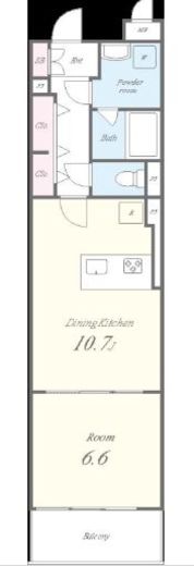 ROOTs Shibuya Honmachi (ルーツ渋谷本町) 402 間取り図