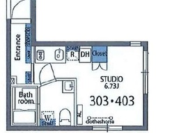 アヴァンタージュ恵比寿 403 間取り図