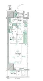 ガリシア新宿御苑 10階 間取り図